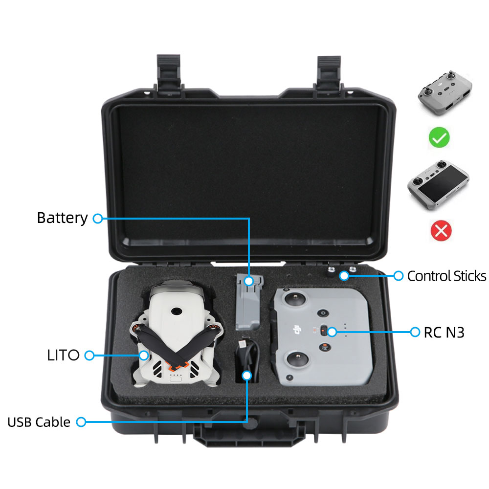 Portable Carrying Case for DJI - Drone Battery Case review and price